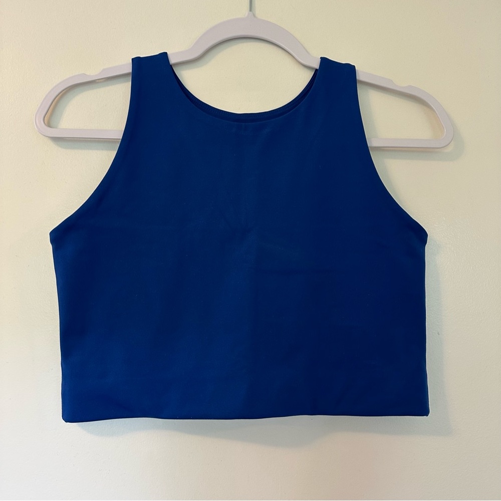 Girlfriend Collective Blue Sports Bra